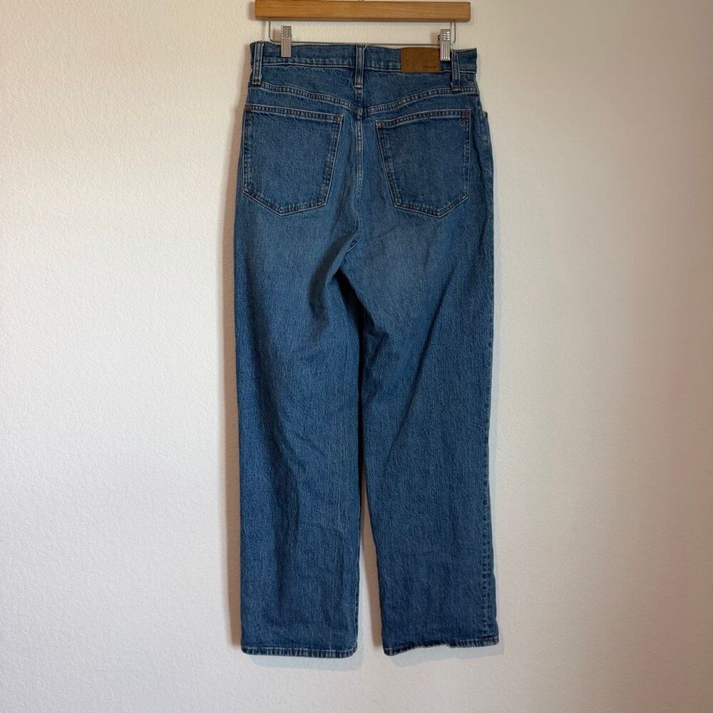 Madewell Cresslow Blue Stretch Denim Perfect Vintage Wide-Leg Crop Jeans 28 Tall - Picture 4 of 8